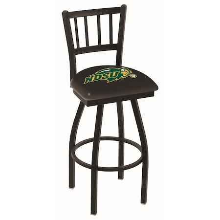 30 Blk Wrinkle North Dakota State Swivel Bar Stool,Jailhouse Back